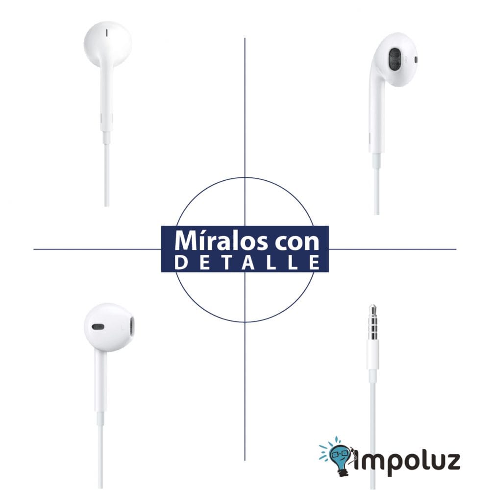 Diseno auriculares EarPods scaled 1 Audifonos iPhone Jack 3.5 Mm o Lightning Originales - Imagen 3