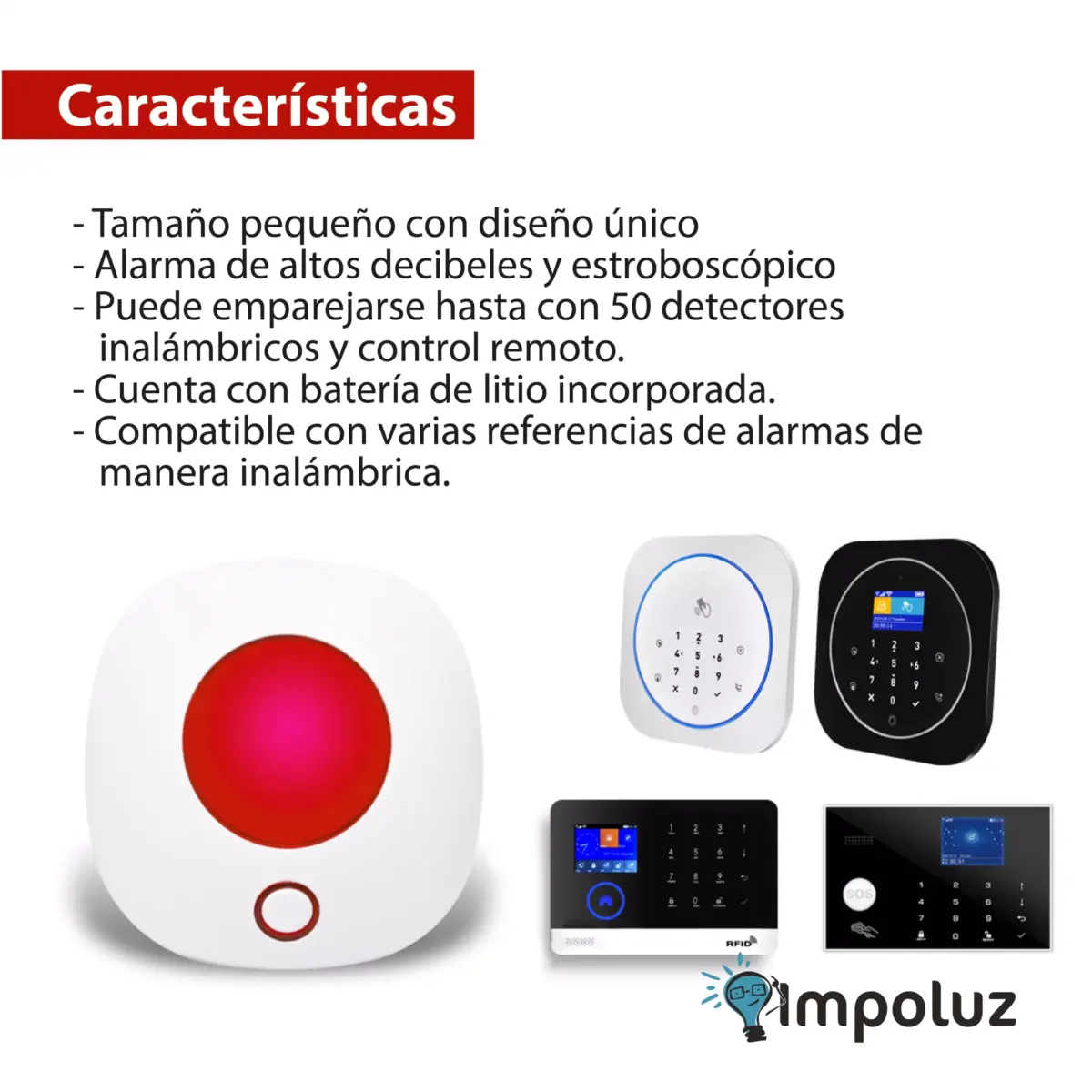 Sirena Alarma Inteligente Compatible Sensores Y Camaras - Imagen 5