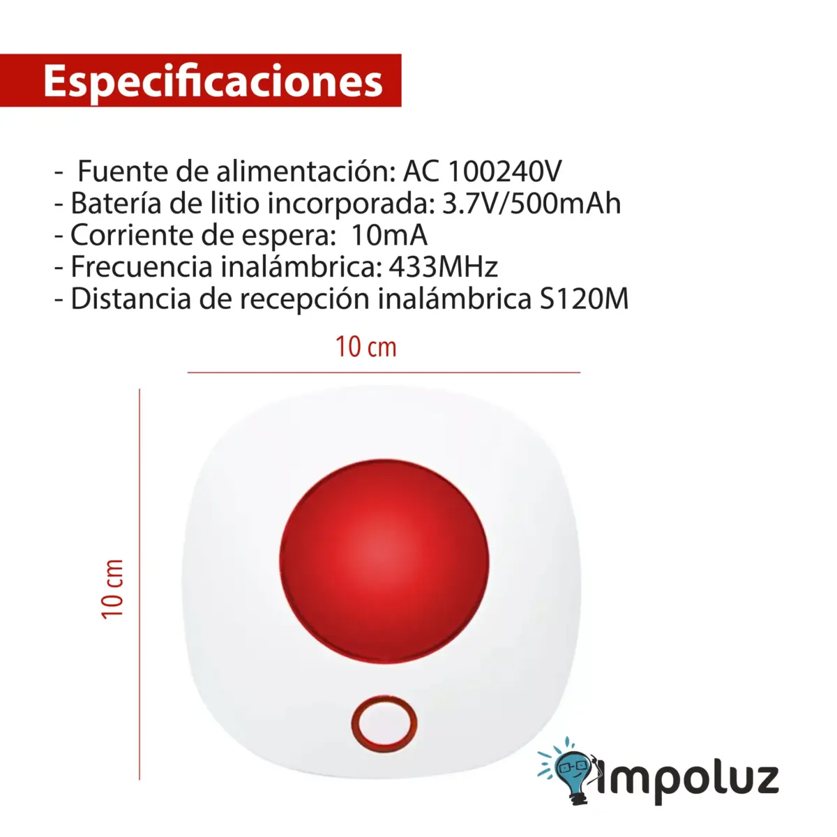 Sirena Alarma Inteligente Compatible Sensores Y Camaras - Imagen 6