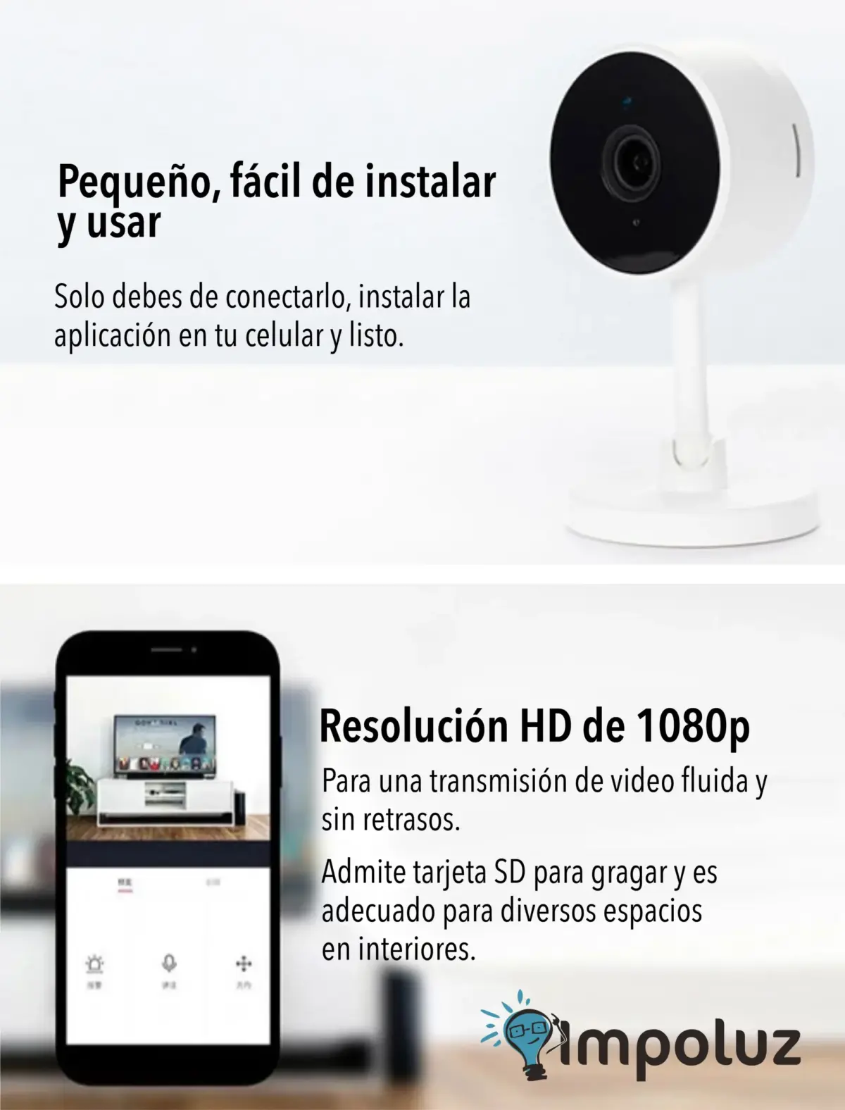 Cámaras Inalámbricas Para Interiores Graba Dia y Noche - Imagen 6