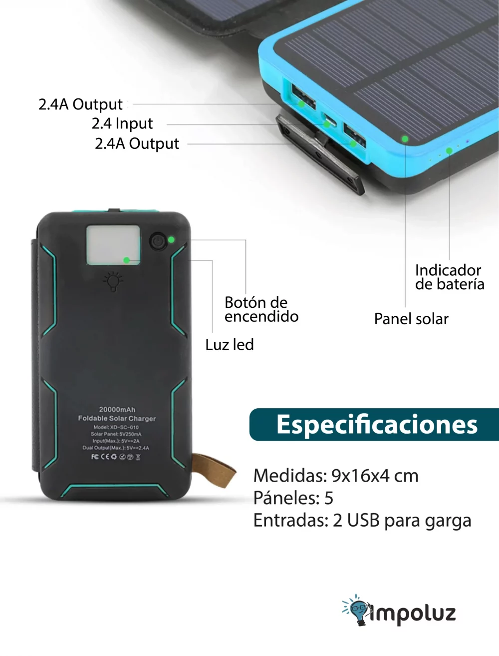 ESPECIFICACIONES POWER BANK