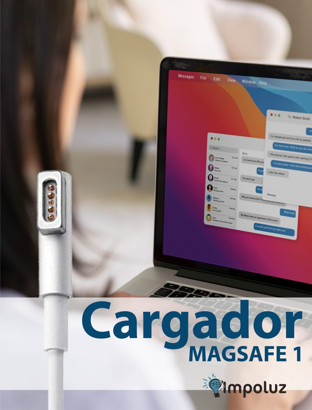Cargador Macbook Pro Air 60W Magsafe 1 o 2 Original - Imagen 2