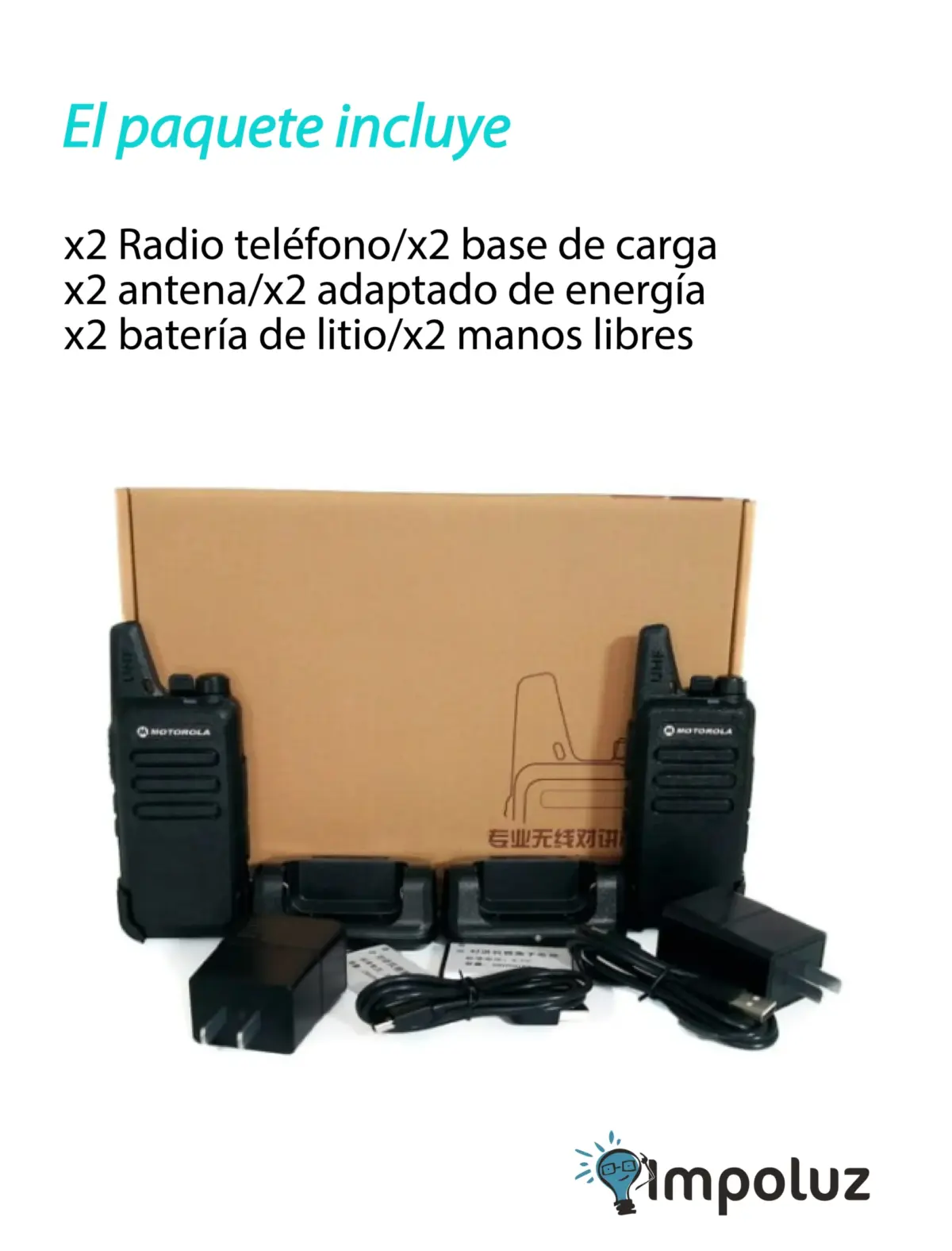 Combo de Radio Motorola C1 Con Doble Bateria - Imagen 6