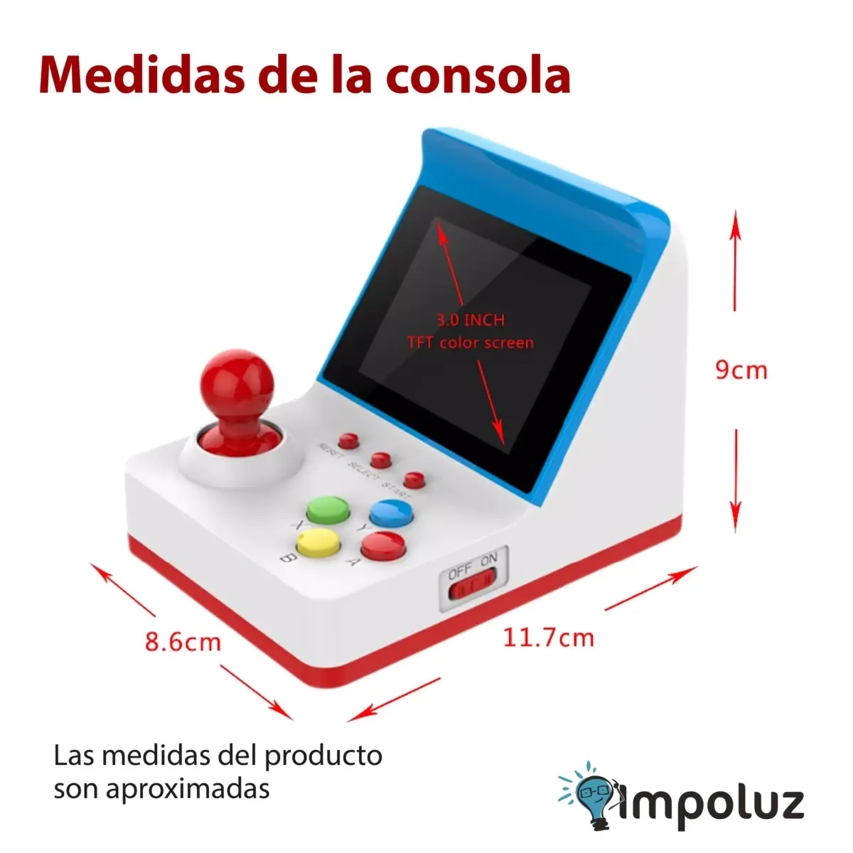 Mini Consola Portatil Maquinita Juegos Retro scaled 1