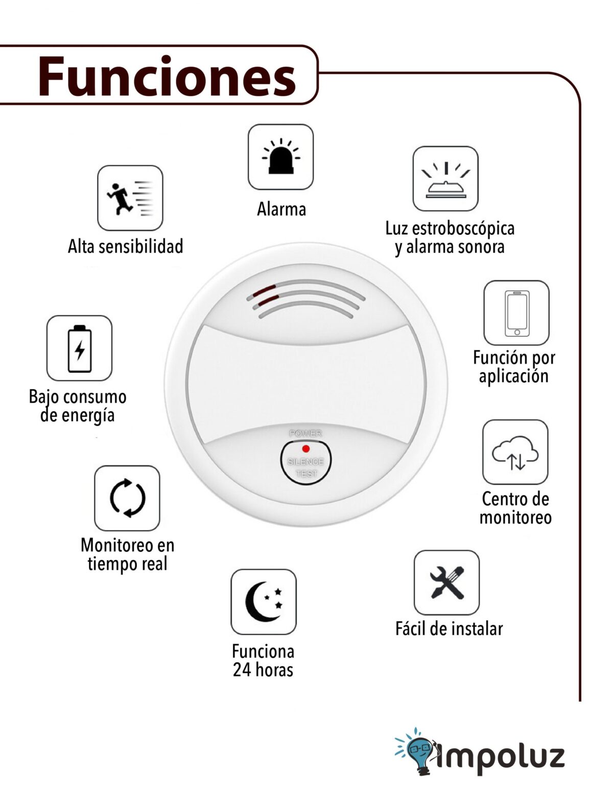 Sensores De Humo Inalambricos Con Alerta Al Celular - Imagen 3