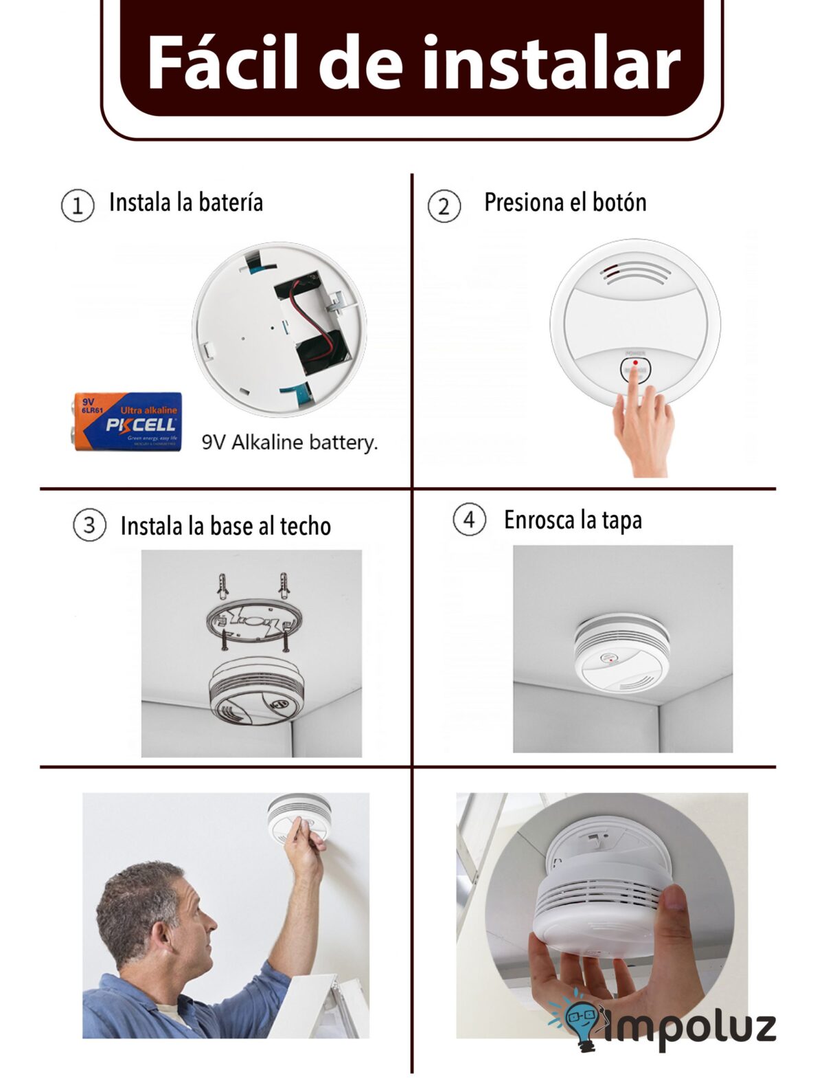 Sensores De Humo Inalambricos Con Alerta Al Celular - Imagen 4