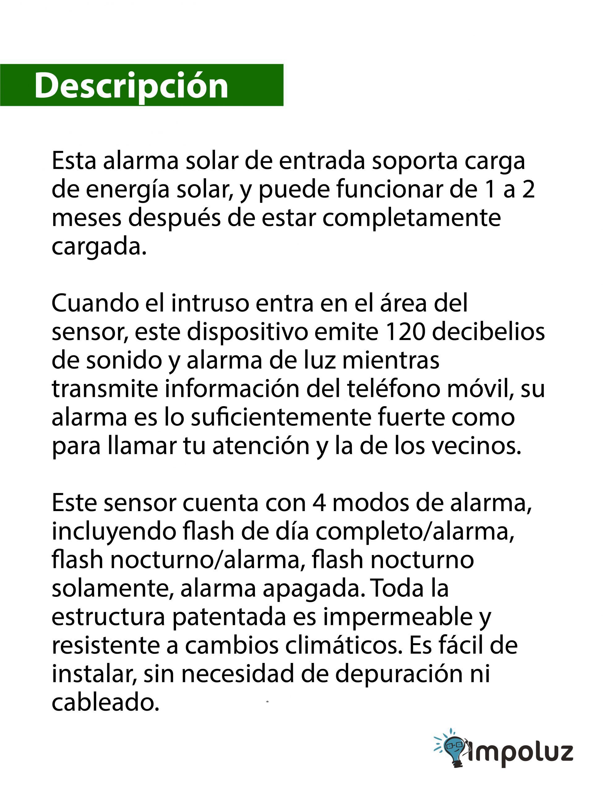 SENSOR MOVIMIENTO CON PANEL 03 scaled Sensor De Movimiento Infrarrojo Exteriores Panel Solar - Imagen 3