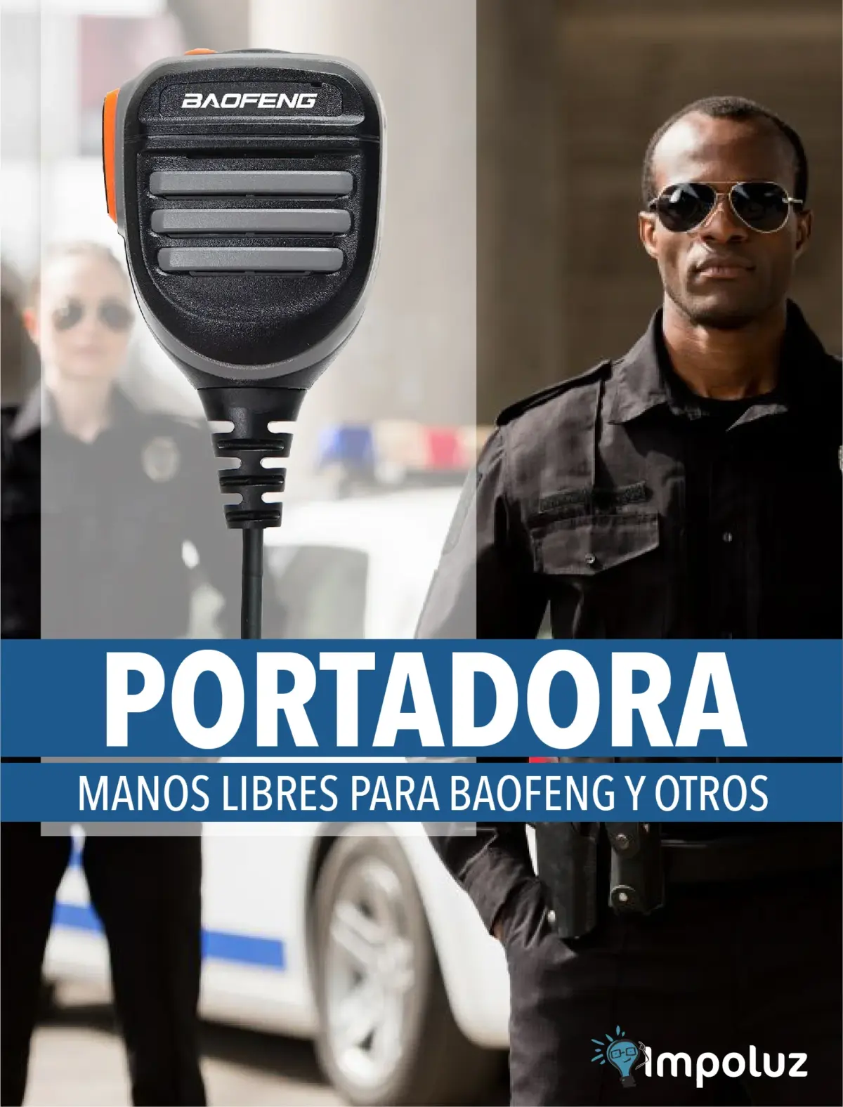 Manos Libres Radio Portadora Baofeng Gancho Pecho - Imagen 2
