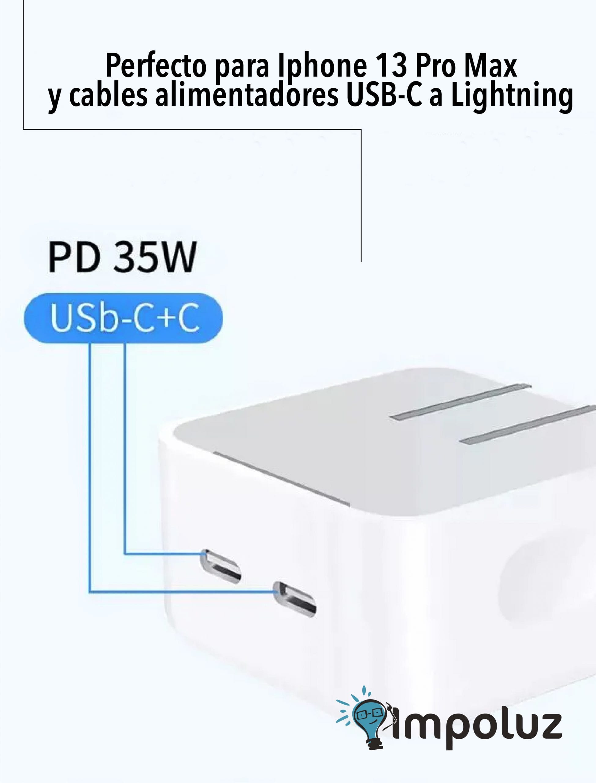 adaptador usb c doble scaled Cargador Apple 35w Carga Rapida USB C con 2 Puertos - Imagen 6