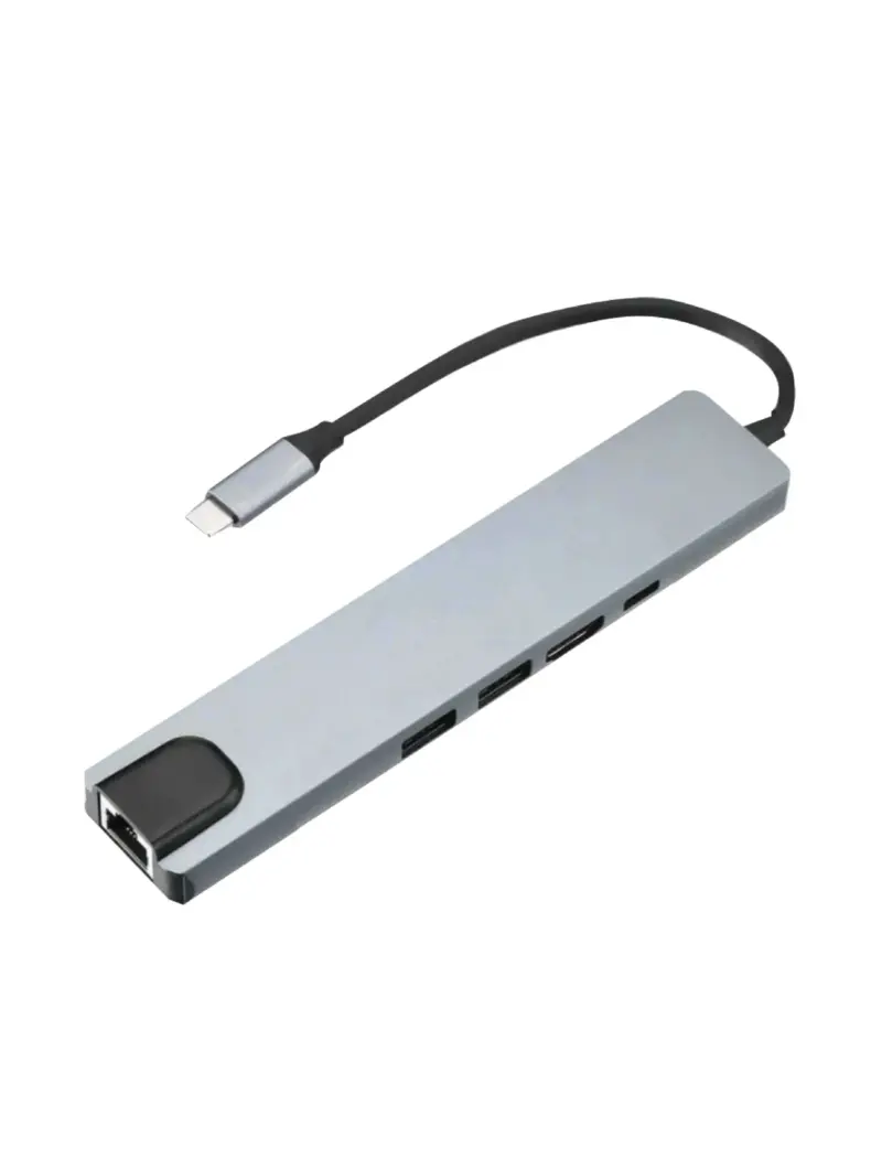 Multipuerto Tipo C Hub Usb Portatil Tablet Y Celular