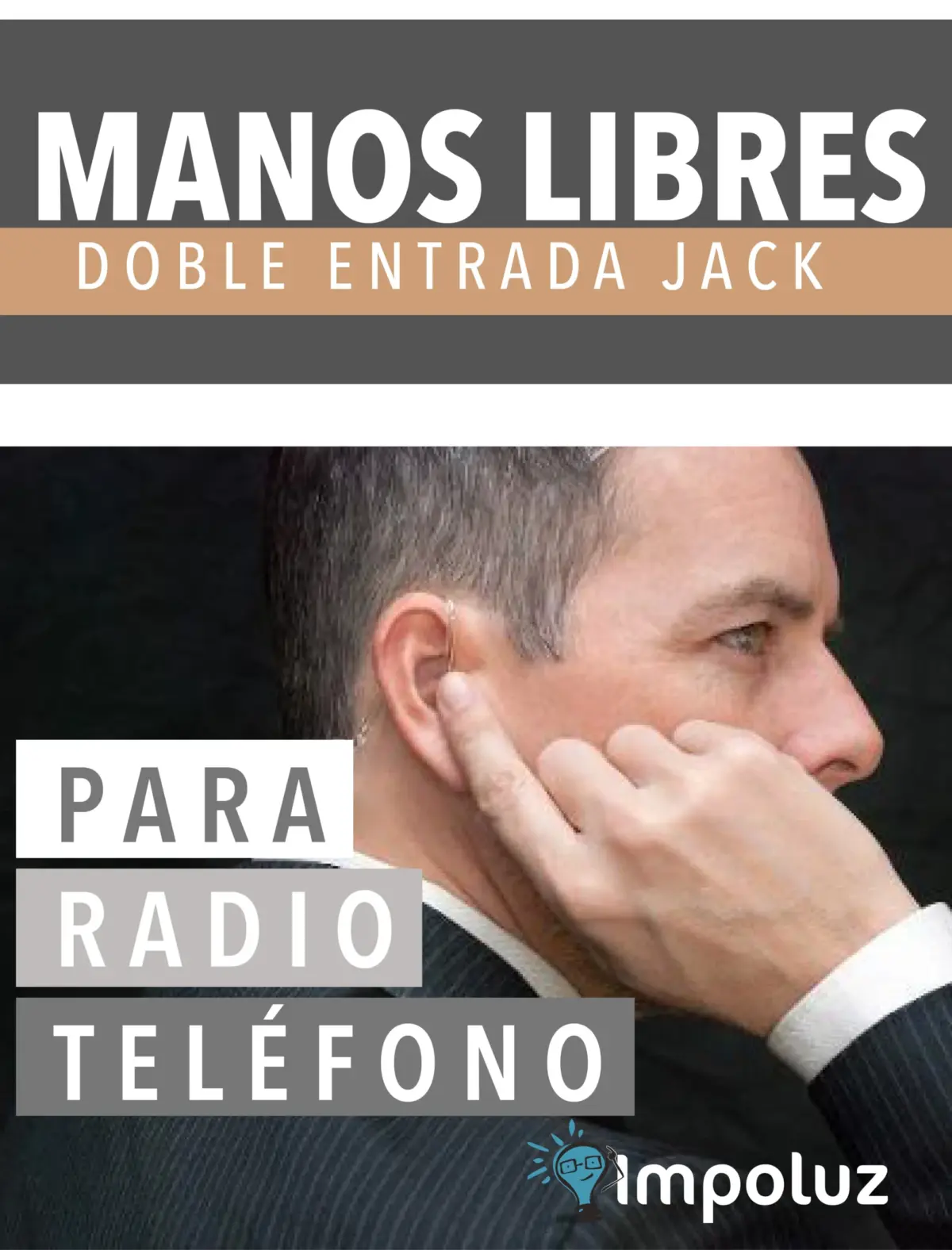 Audifonos Para Radio De Comunicación Doble Jack 3.5mm - Imagen 2