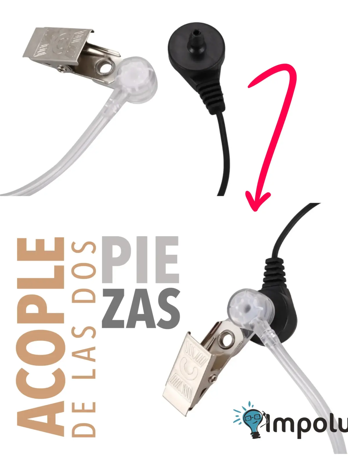 Audifonos Para Radio De Comunicación Doble Jack 3.5mm - Imagen 8