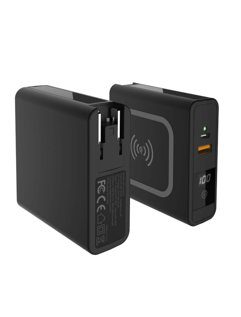 Powerbank 2 Puertos Carga Inalambrica Conector 20W