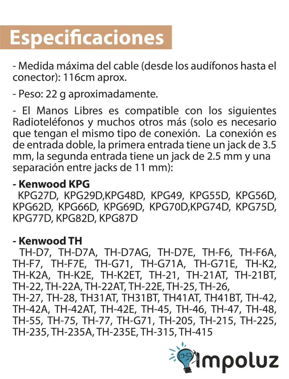 Audifonos Para Radio De Comunicación Doble Jack 3.5mm - Imagen 5