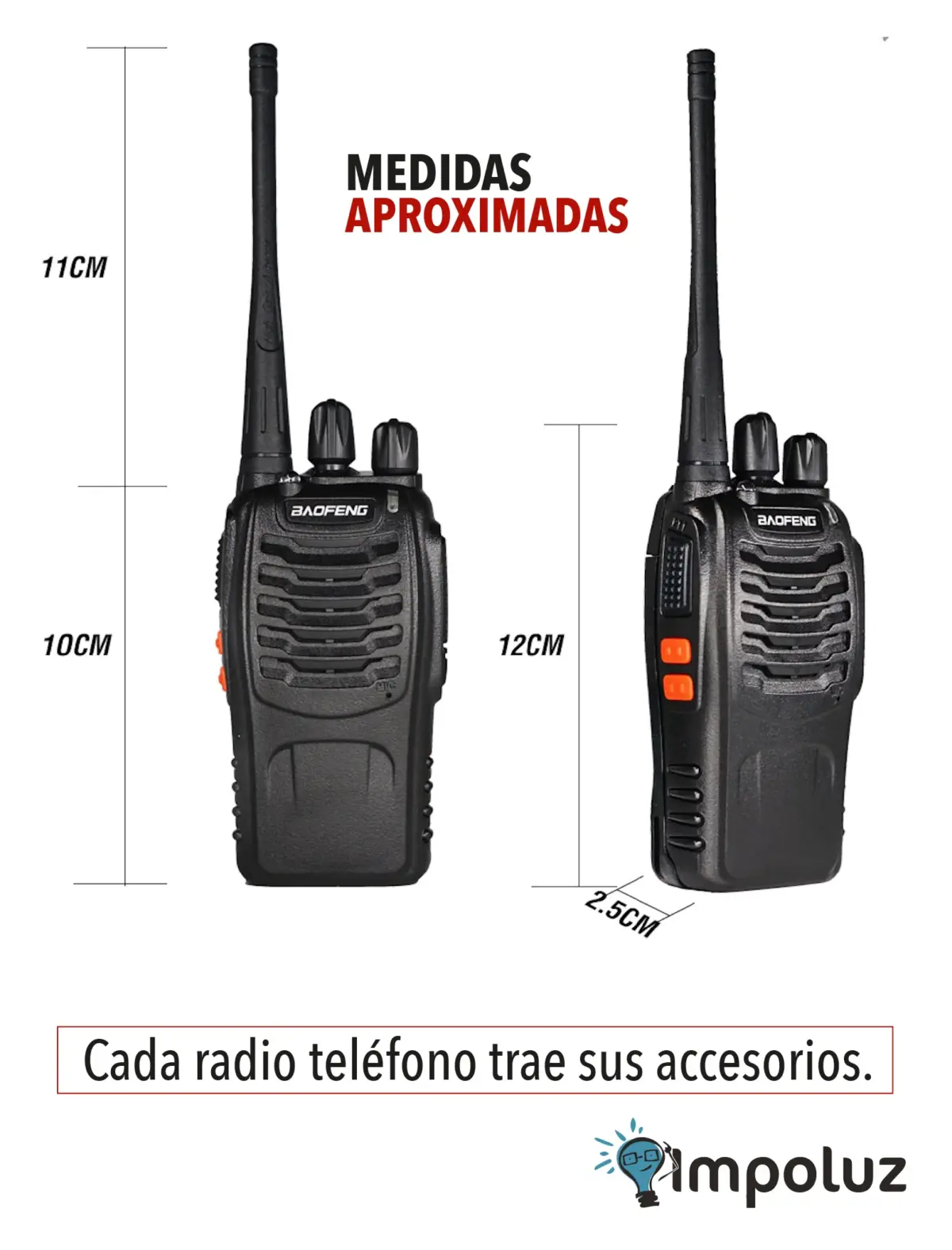 Boquitoqui Radio Telefono Largo Alcance Baofeng 888s - Imagen 5