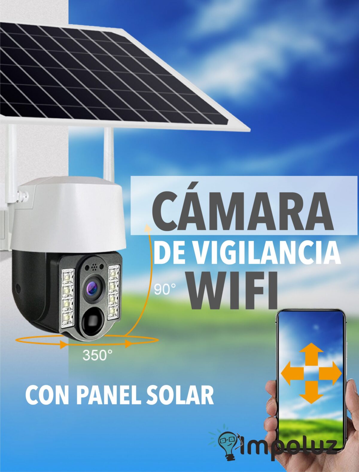 Camara Seguridad Inalambricas 4G Panel Solar Exteriores - Imagen 2