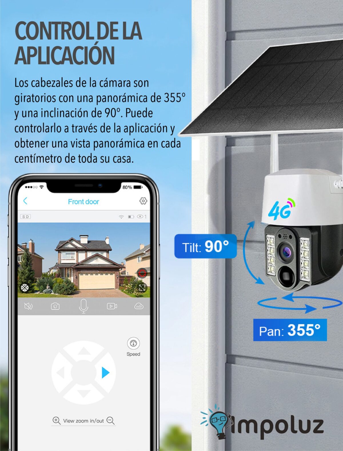 Camara Seguridad Inalambricas 4G Panel Solar Exteriores - Imagen 4