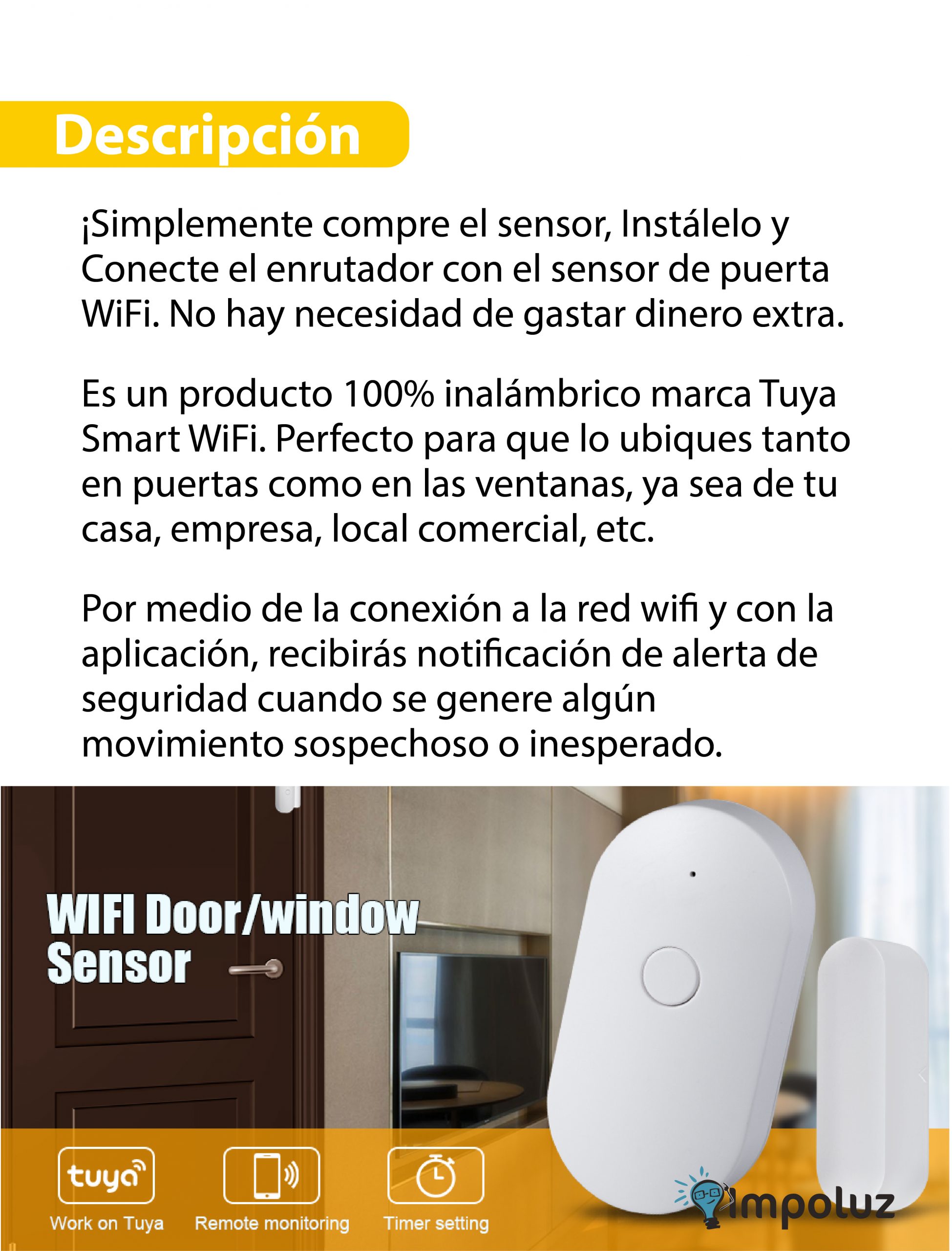 O VENTANA TUYA 03 scaled Sensor Magnetico De Alarma Para Puerta Y Ventana - Imagen 3