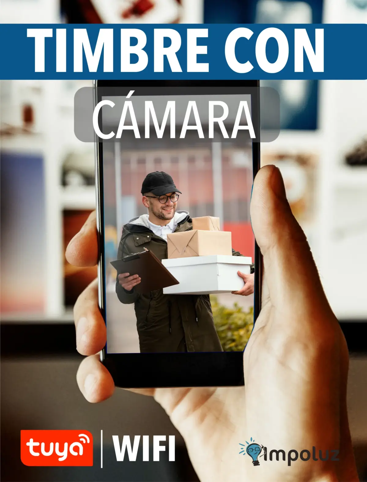 Timbre Inalambrico Con Camara Infrarroja Alertas Sms - Imagen 2