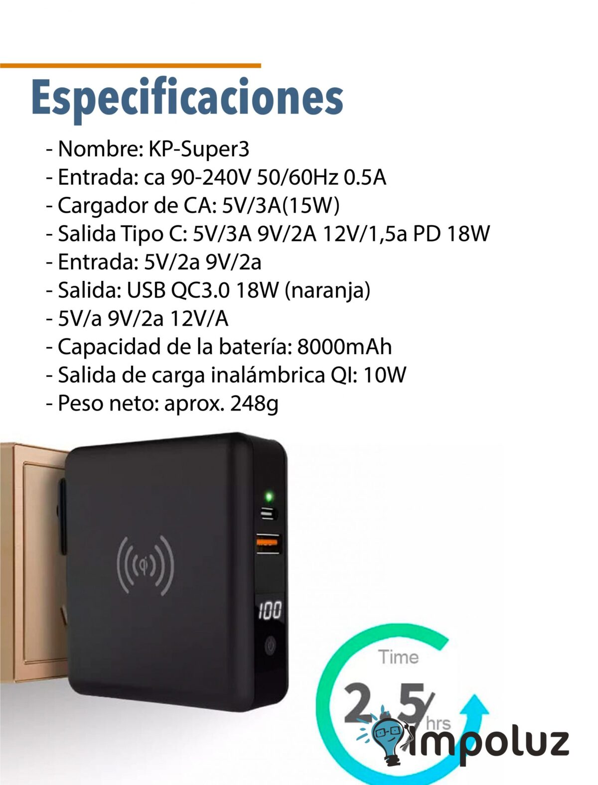 base de carga inalambrica