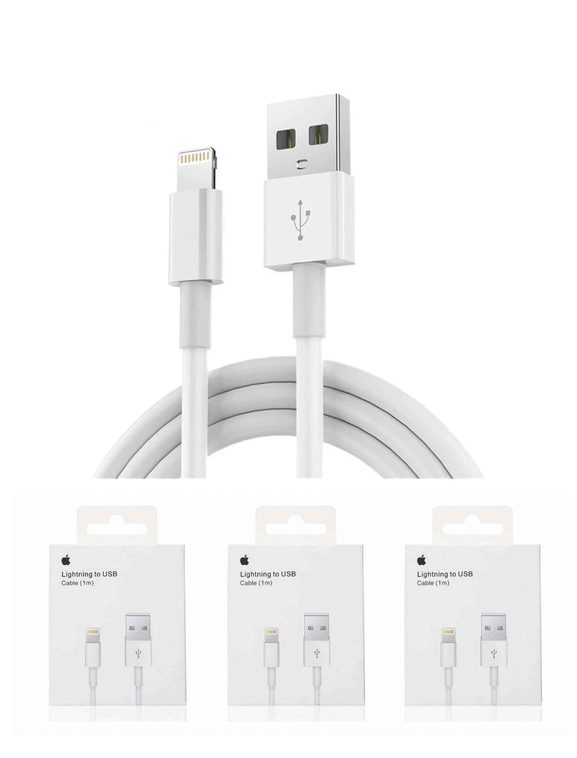 cable tipo usb scaled Cable De Datos Usb Lightning 1 o 2 Metros Original