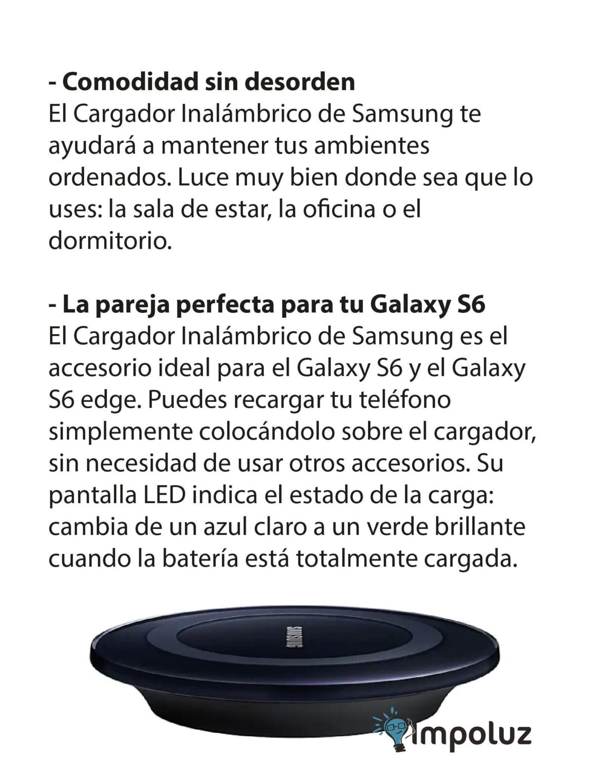 Carga Inalambrica Samsung Para Cualquier Celular Qi - Imagen 5