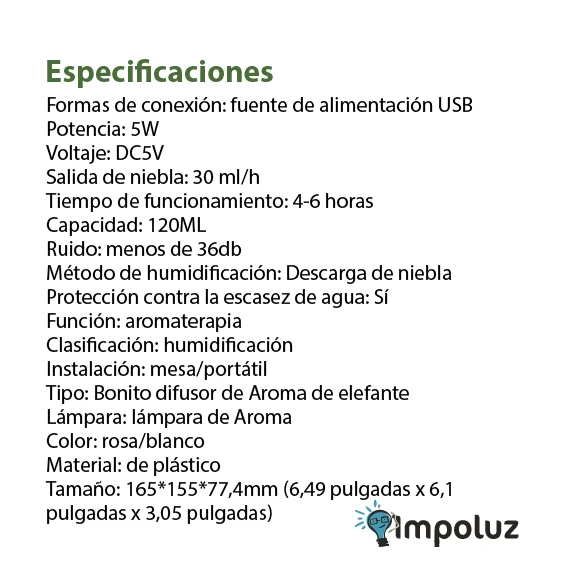 HUMIDIFICADOR ELEFANTE 08 HUMIDIFICADOR ELEFANTE 08