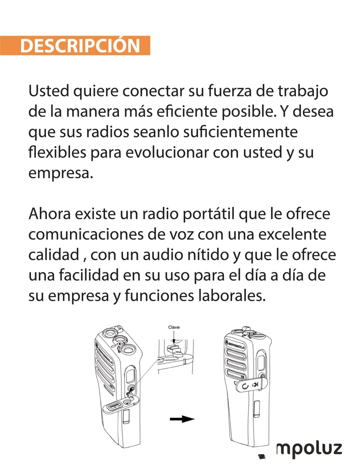 Radio Motorola Dep450 Original Base Cargador Y Bateria - Imagen 3
