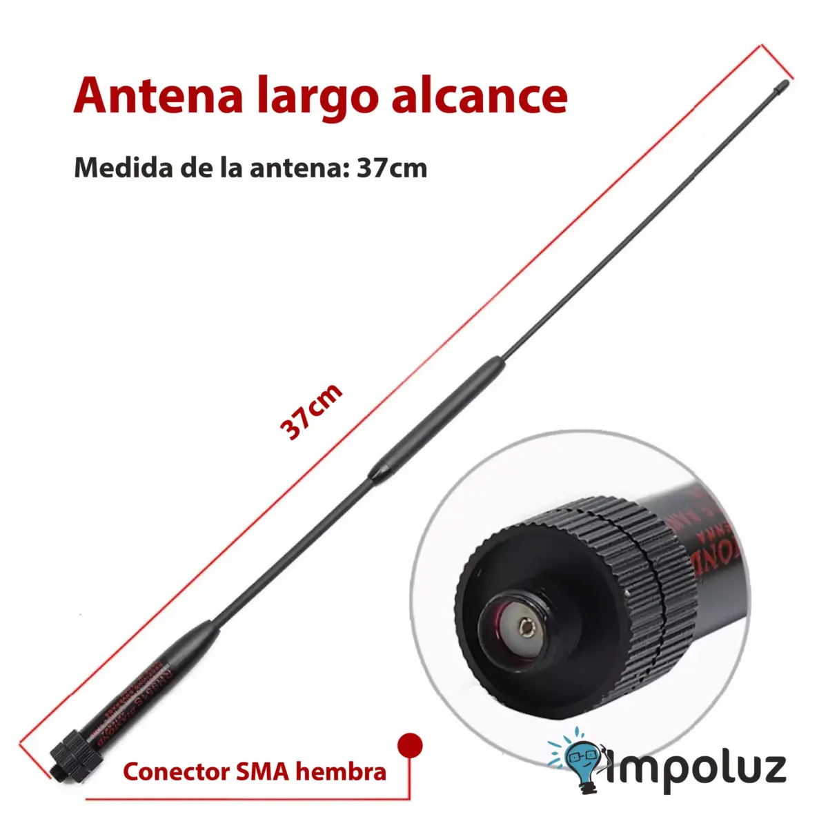 Antena Amplificador De Señal Radiotelefono Puerto Sma - Imagen 5