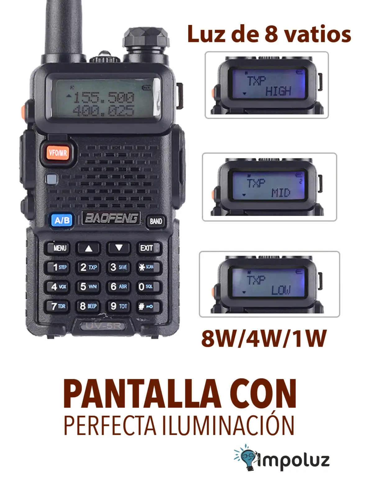 Walkie Talkie Digital Doble Banda Baofeng Uv 5r - Imagen 4