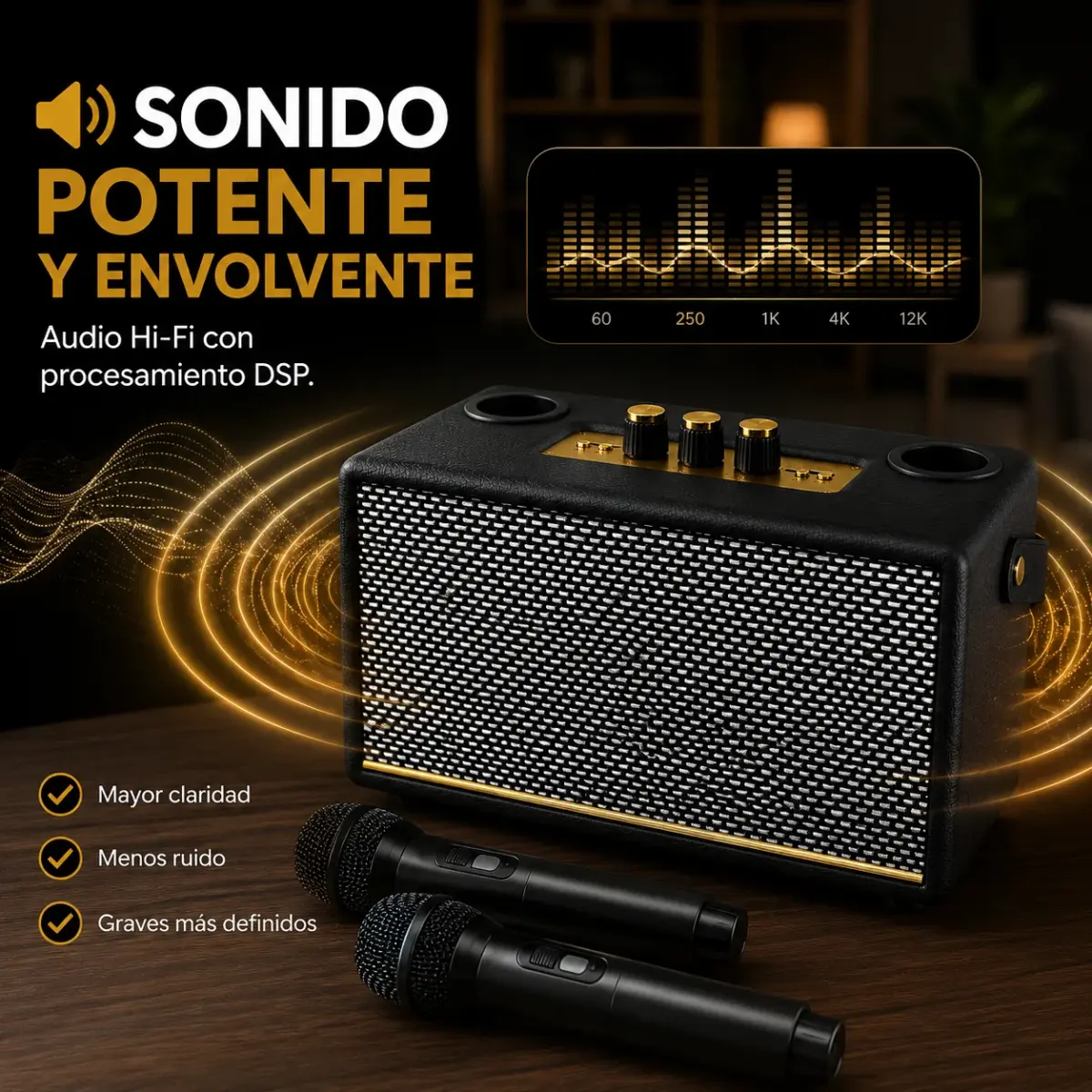 Microfonos Con Parlante Recargable
