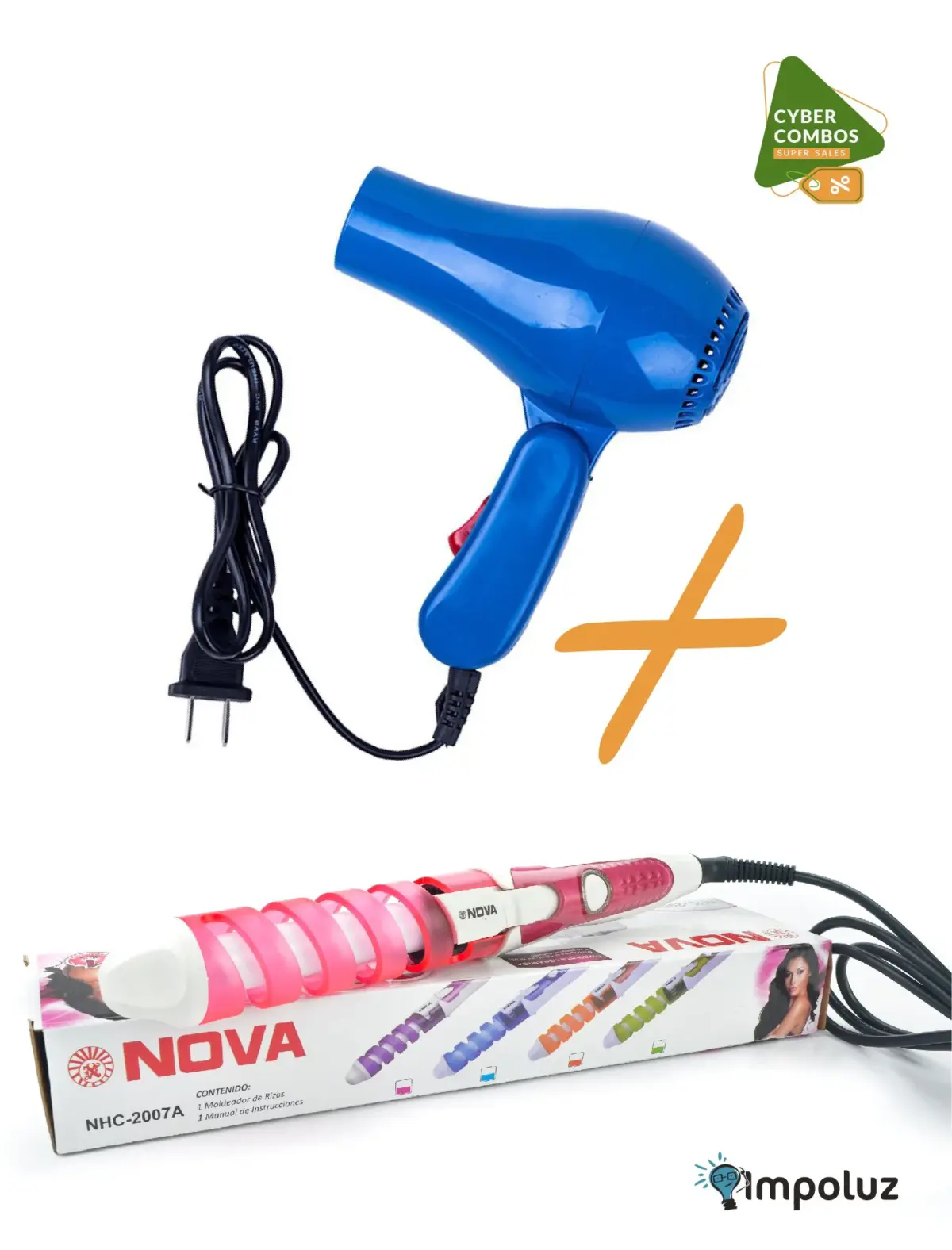 SUPER COMBOS RISADOR Y SECADOR VIAJERO