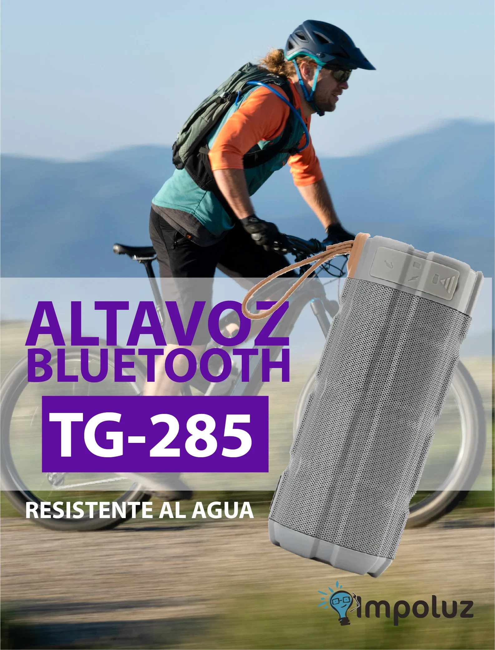 bocinas 1 Parlante Para Bicicleta Potente Resistente Al Agua - Imagen 2