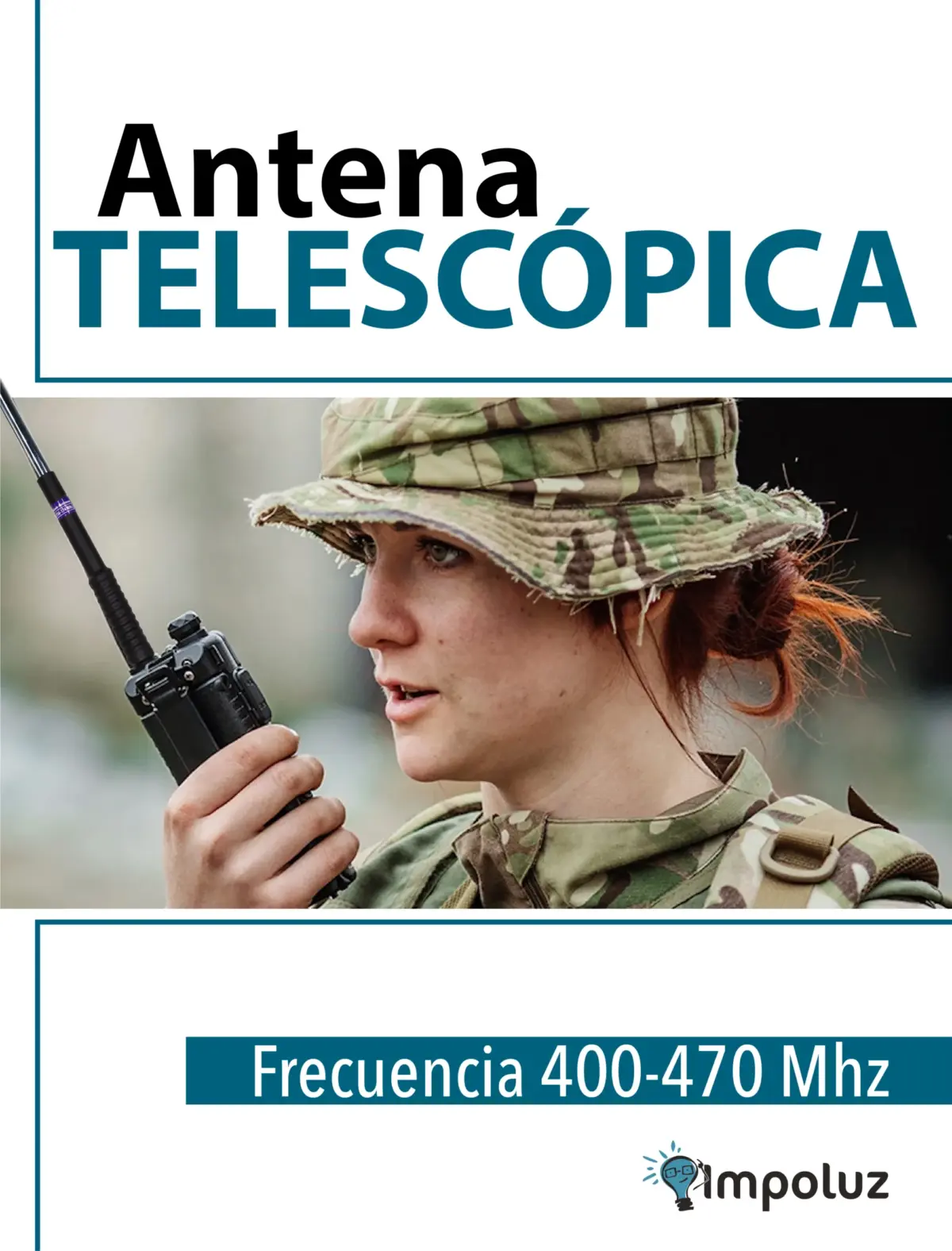 Antena Radio Telefono Telescopica Largo Alcance Vhf - Uhf - Imagen 2