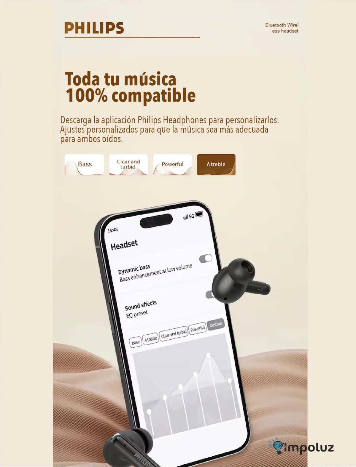Auriculares Inalambricos Cancelación Ruido Micrófono IA - Imagen 5