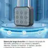 Batería de larga duración con botón de reemplazo fácil, diseñada para dispositivos que requieren energía confiable y duradera, ideal para seguridad y tecnología avanzada.