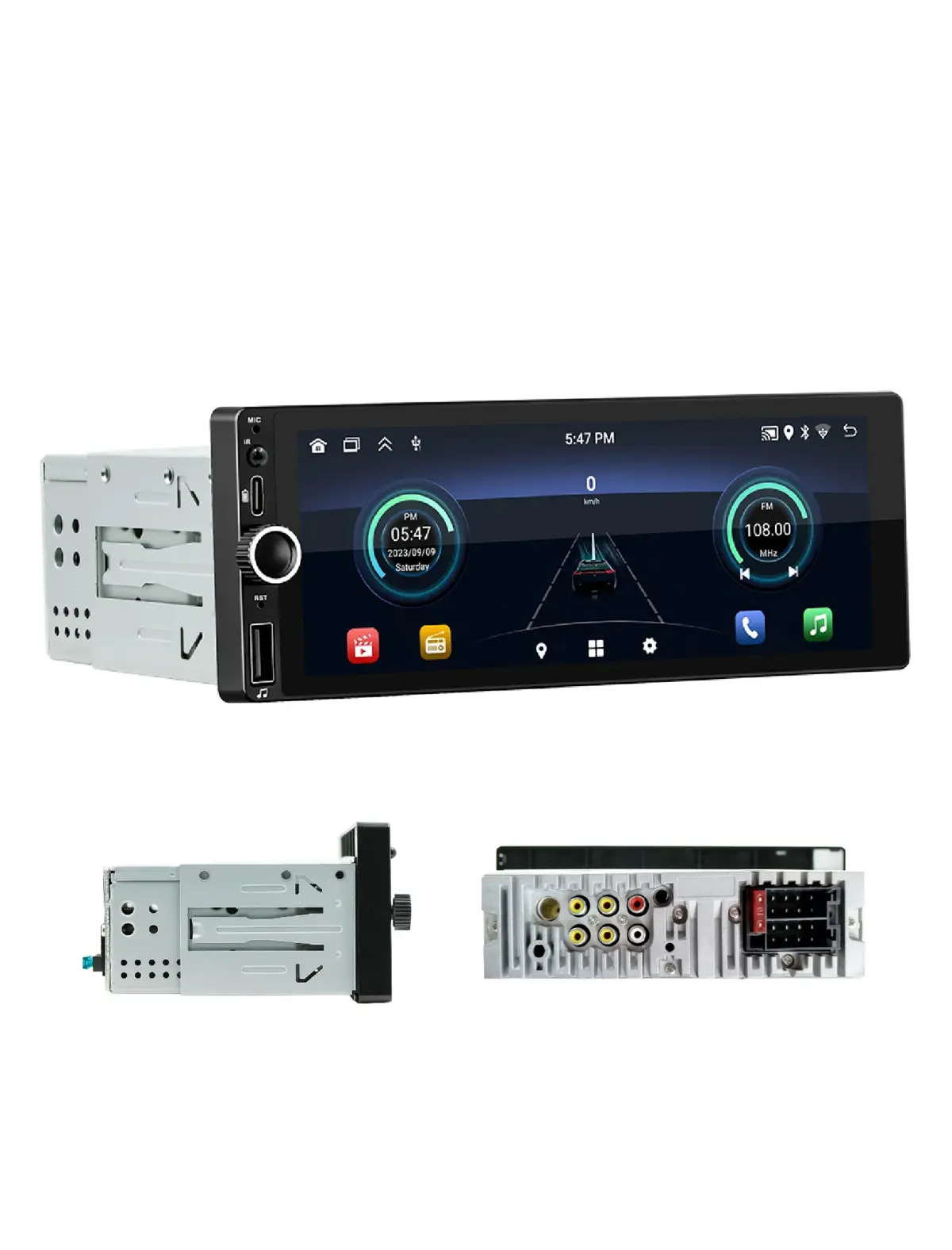 Radio para carro con pantalla carplay android auto