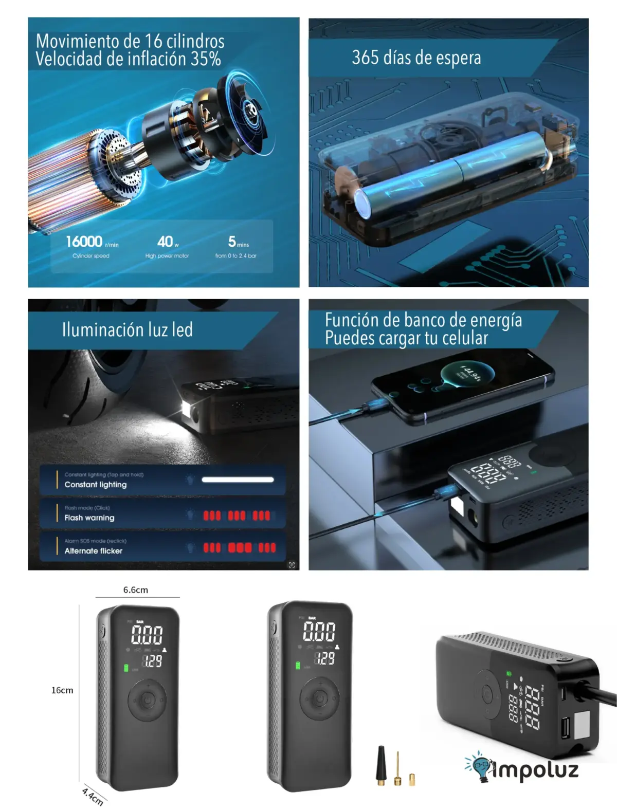 INFLADOR PORTATIL MINI 08